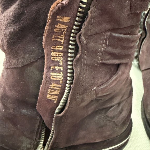 AS98 eggplant lace-back SUEDE boots! - Picture 5 of 6